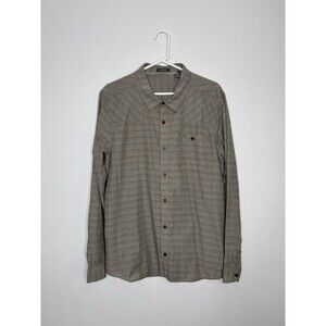 Toad & Co Mens Button Down Long Sleeve Wonderer Shirt Size L Organic Outdoors